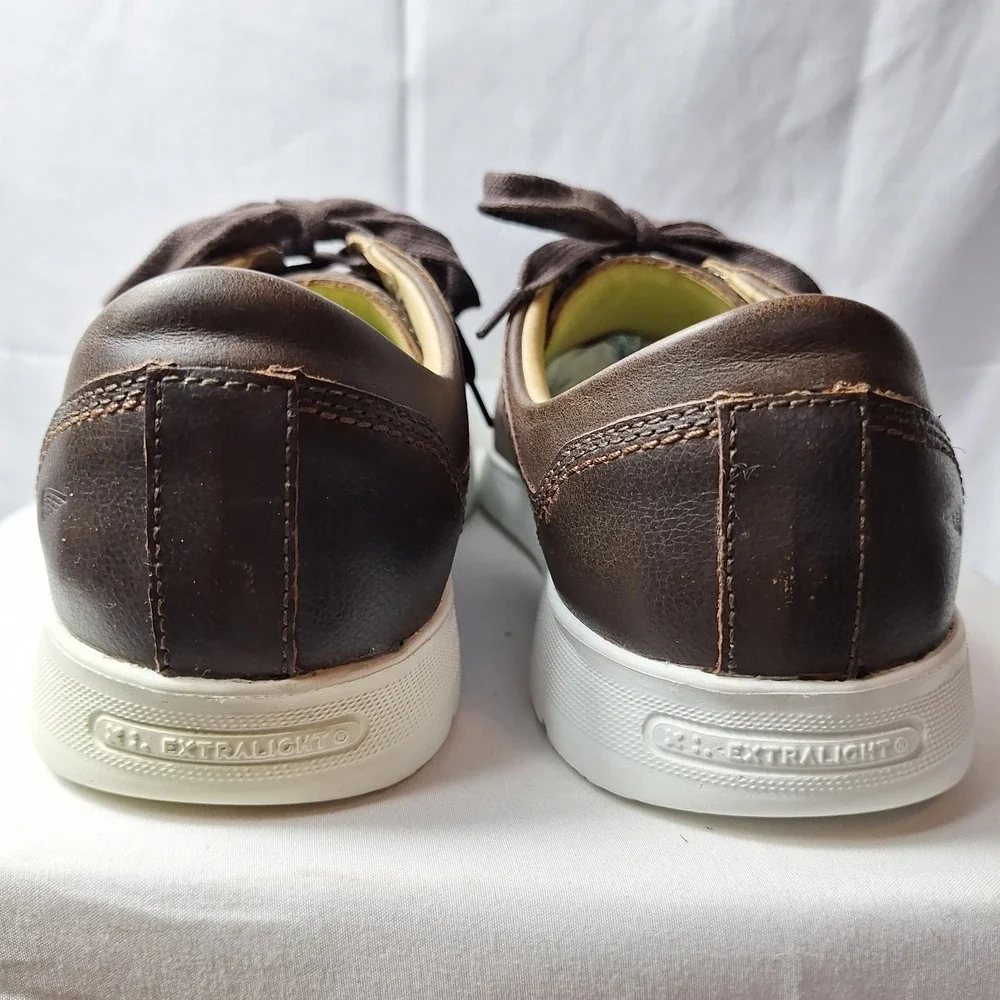 RED WING Zero-G Lite Oxford Mens Sz 11.5D Brown Leather Aluminum Safety Toe GUC